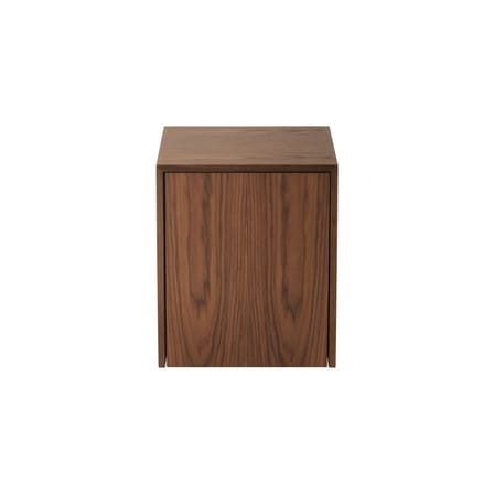 Tavolino d'appoggio Mass legno marrone / Cassetto - 40 x 40 x H 47 cm - NEW WORKS