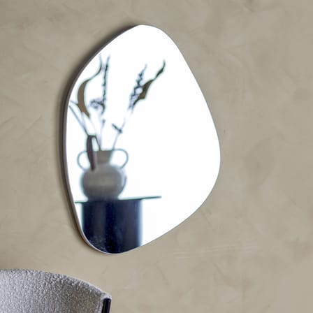Petit Miroir de Table en Bronze Argenté, style Rocaille – Fin XIXe