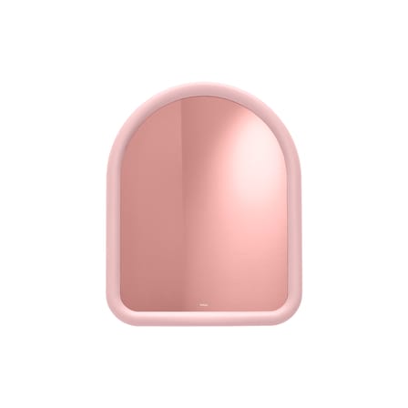 Miroir mural Mirage rose Dome / Verre coloré - L 60 x H 73,5 cm - Fatboy