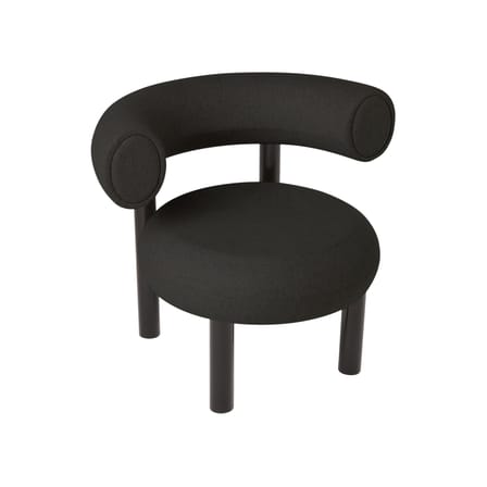Fat Lounge Padded armchair textile black / Hallingdal fabric - Tom Dixon