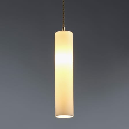 Pendelleuchte Olympia n°3 keramik weiß / Ø 5,5 x H 27 cm - Serax