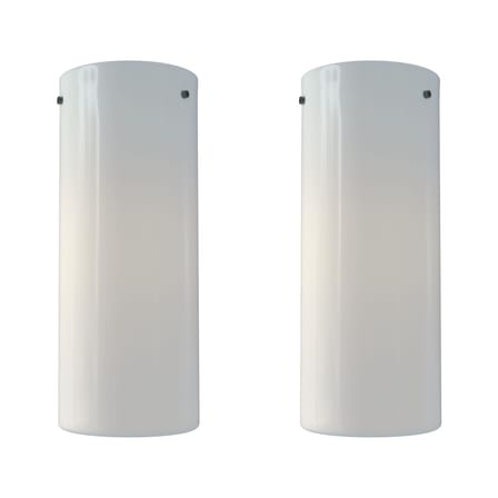 Plafonnier Tobo Porcelaine C250 Duo céramique blanc / Ø 10 x H 25 cm - Set de 2 - DCW éditions