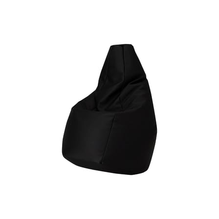 Pouf d'extérieur Sacco Outdoor Medium noir / 68 x 68 cm - Réédition 1968 - Zanotta
