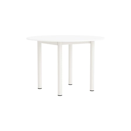 Annex Round table wood white / Ø 110 cm - Hay