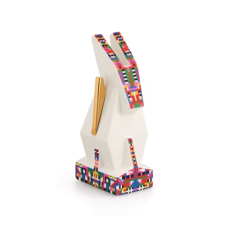 Santon Donkey céramique blanc / peint main - Alessi