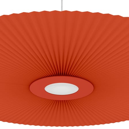 Sospensione Carmen tessuto arancione LED grande / Ø 120 cm - Hartô