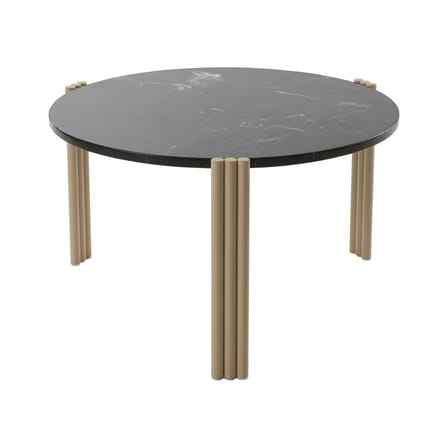 Table basse Tribus pierre noir / Ø 60 x H 35 cm - Marbre / Seconde vie - AYTM