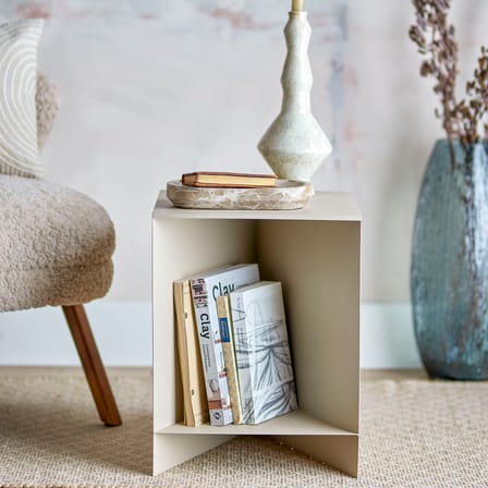Table d'appoint Tasha métal beige / 35 x 35 x H 45 cm - Bloomingville