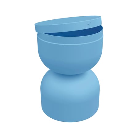 Tabouret Piapolo métal bleu / Coffre rangement - Fermob