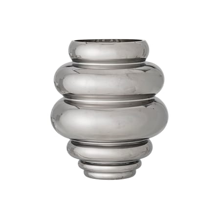 Vase Zorya verre argent / Ø 21 x H 24 cm - Bloomingville