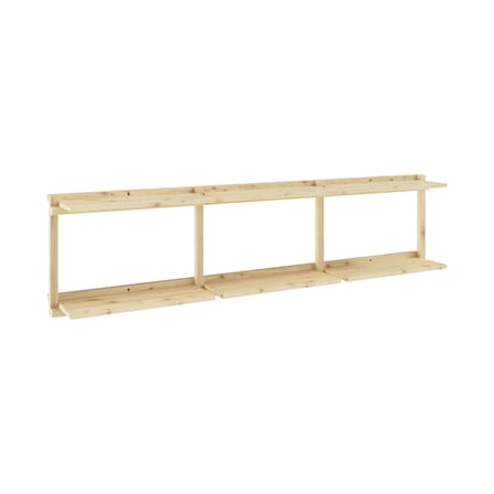 Wandregal Groove holz natur / B 192 x H 47,5 cm - KARUP DESIGN