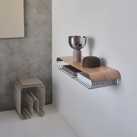 Zubehör  textil beige / Kissen für Hocker Curva - 27,5 x 32 cm - AYTM