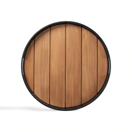 Accessorio  legno naturale / Piano/vassoio rimovibile per il tavolino Core Small - Ø 48 cm - Ethnicraft
