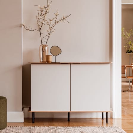 Buffet Suumo bois gris / L 120 x P 50 x H 88 cm - NOO.MA