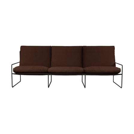 Canapé de jardin 3 places Desert tissu marron / L 233 cm - Ferm Living