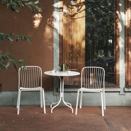 Chaise Thorvald SC94 métal blanc - &tradition