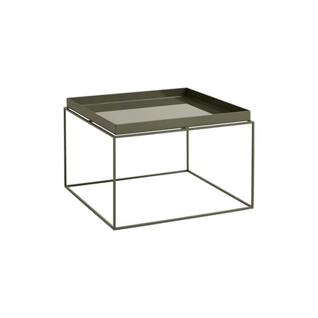 Tray Coffee table metal green / 60 x 60 x H 39 cm - Hay