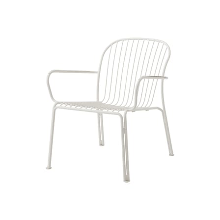 Fauteuil lounge Thorvald SC101 métal blanc / Avec accoudoirs - &tradition