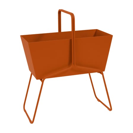 Jardinière Basket métal orange haute / L 70 x H 84 cm - Fermob