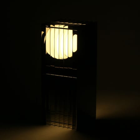 Lampada da tavolo Lop Big Rectangle metallo / Acciaio lucidato - BANG