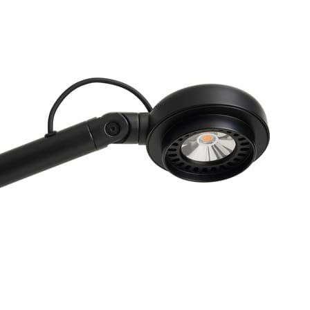 Lampadaire Fifty-Fifty LED métal noir / Liseuse orientable - Hay