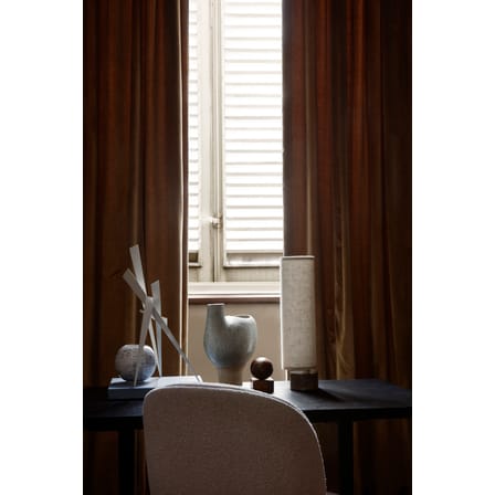 Lampe de table The Unbound LED tissu blanc / H 45 cm - marbre / Pivotant - Gubi