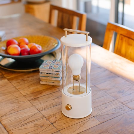 Lampe sans fil rechargeable The Muse 2.0 métal blanc / IP44 - TALA