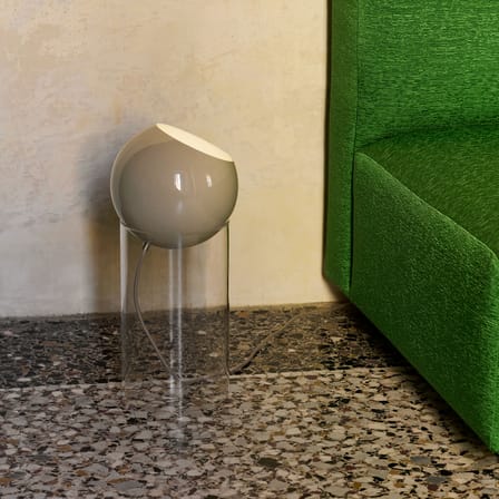 Lampe Topan VP14 métal beige / H 46 cm - Verner Panton, 1959 - &tradition