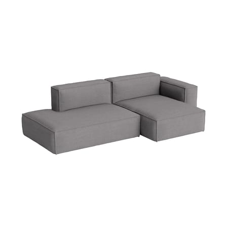 Canapé d'angle Mags Soft Low Armrest n°3 gris foncé / 2,5 places - L 256.5 cm / Accoudoir droite - Hay