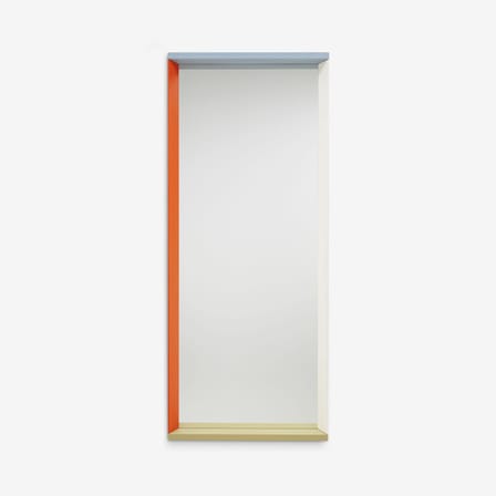 Miroir mural Colour Frame - Large bois orange / L 58 x H 140 cm - Vitra