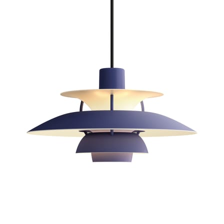 PH 5 Mini Pendant metal blue / Ø 30 cm - Poul Henningsen, 1958 - Louis Poulsen