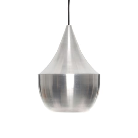Pendelleuchte Unbeaten Fat LED metall silber / Ø 24 cm x H 30 cm - Tom Dixon
