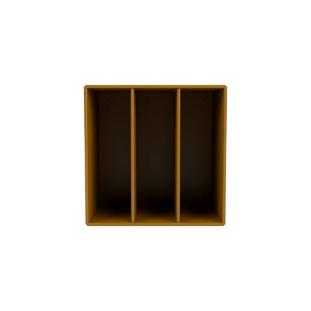 Portaoggetti da parete Montana Mini 1104 legno marrone / 3 divisori - 35 x 35 x P 25 cm - MONTANA