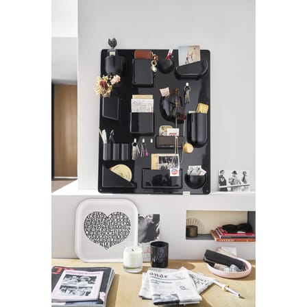 Rangement mural Uten.Silo II RE plastique noir / Recyclé - Dorothee Becker (1970) - 52 x 68 cm - Vitra