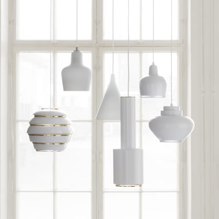 Suspension Golden Bell A330S métal blanc / Alvar Aalto, 1937 - ARTEK