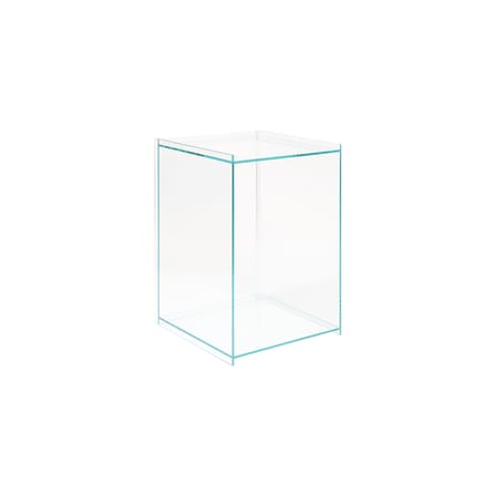 Table d'appoint Rivet Box verre transparent - Frama 
