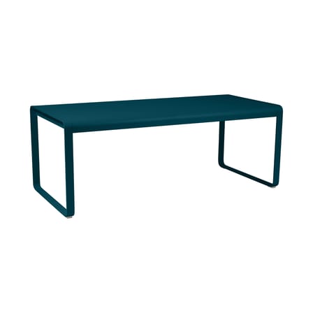 Table rectangulaire Bellevie métal bleu / L 196 cm - 8 à 10 personnes - Fermob