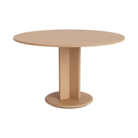 Table ronde Chisel 29 bois naturel / Ø 120 cm - Pied central - Hay