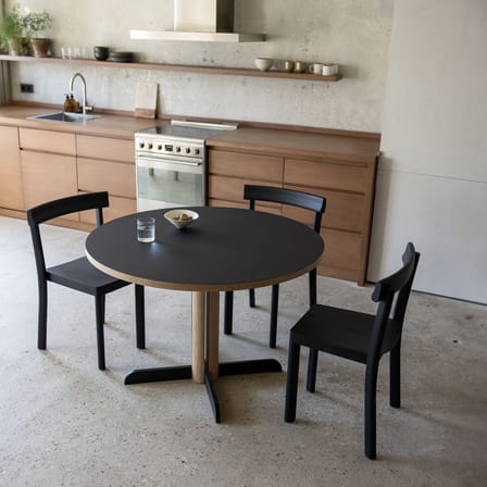 Tavolo rotondo Toucan legno nero / Ø 110 cm - KANN DESIGN