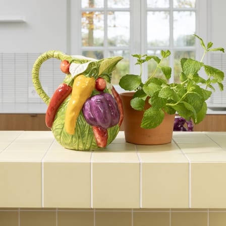 Caraffa Legume Pepper ceramica multicolore / 2,5 Litri - & klevering