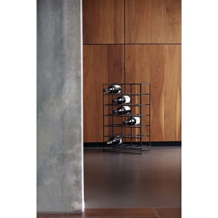 Casier à bouteilles  métal noir / 24 bouteilles - L 41 x H 67 cm - House Doctor