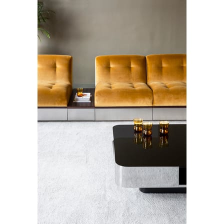 Chauffeuse Stanley tissu rouge / Canapé modulable - Velours / L 65 cm - RED Edition