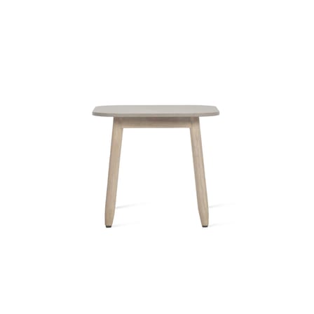 David End table ceramic grey natural wood / Ceramic & aged teak - 41 x 41 cm - Vincent Sheppard