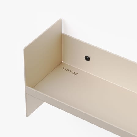 Étagère Pli Slim métal blanc / L 45 x P 10 cm - TIPTOE