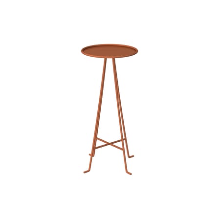 Guéridon Syros métal orange / Ø 30 x H 60 cm - Unopiu