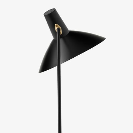 Lampadaire Tripod HM8 métal noir / Modèle de 1953 - Orientable - &tradition