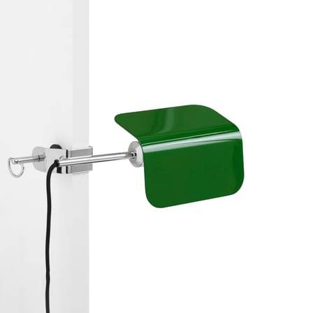 Lampe Apex Clip métal vert / Base étau - Orientable / H 27,5 cm - Hay