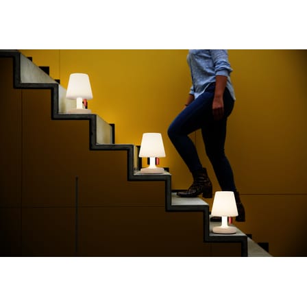 Lampe extérieur sans fil rechargeable Edison the Petit LED plastique blanc / H 25 cm - Fatboy