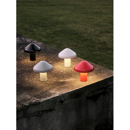 Lampe extérieur sans fil rechargeable Pao plastique gris - Hay