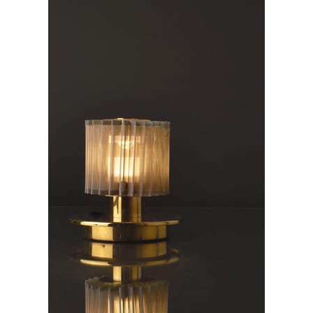 Lampe sans fil rechargeable In The Sun Table LED verre or métal / USB - DCW éditions